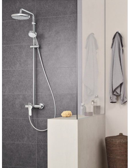 GROHE TEMPESTA COSMOPOLITAN SYSTEM 210 SYSTEM PRYSZNICOWY Z TERMOSTATEM CHROM 27922001