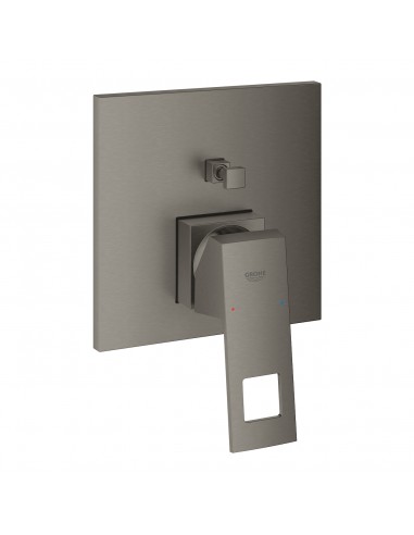GROHE EUROCUBE JEDNOUCHWYTOWA BATERIA DO OBSŁUGI DWÓCH WYJŚĆ WODY BRUSHED HARD GRAPHITE 24062AL0