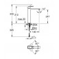 GROHE EUROCUBE BATERIA UMYWALKOWA ROZMIAR XL BRUSHED HARD GRAPHITE 23406AL0