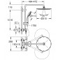GROHE EUPHORIA SYSTEM 310 SYSTEM PRYSZNICOWY Z TERMOSTATEM DO MONTAŻU ŚCIENNEGO CHROM 26075001