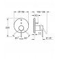 GROHE ESSENCE JEDNOUCHWYTOWA BATERIA DO OBSŁUGI DWÓCH WYJŚĆ WODY PODTYNKOWA COOL SUNRISE 24058GL1