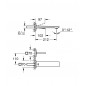 GROHE ALLURE 2-OTWOROWA BATERIA UMYWALKOWA ROZMIAR M HARD GRAPHITE 19386A02