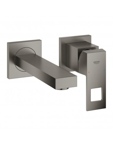 GROHE EUROCUBE 2-OTWOROWA BATERIA UMYWALKOWA ROZMIAR S BRUSHED HARD GRAPHITE 19895AL0