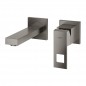GROHE EUROCUBE 2-OTWOROWA BATERIA UMYWALKOWA ROZMIAR S BRUSHED HARD GRAPHITE 19895AL0