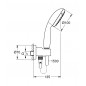 GROHE TEMPESTA 100 ZESTAW PRYSZNICOWY 2 STRUMIENIE CHROM