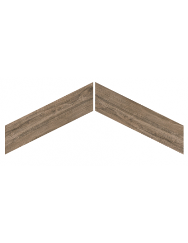 CERAMICA LIMONE PORTO BROWN CHEVRON MAT 8X40 GAT.1