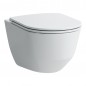 LAUFEN PRO A ZESTAW MISKA WC RIMLESS + DESKA SLIM WOLOOPADAJĄCA 53x36 CM BIAŁA H8669560000001