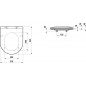 LAUFEN PRO A ZESTAW MISKA WC RIMLESS + DESKA SLIM WOLOOPADAJĄCA 53x36 CM BIAŁA H8669560000001