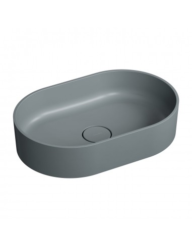 OMNIRES OVO M+ UMYWALKA NABLATOWA 55X36 CM ASH GREY