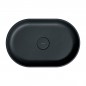 OMNIRES OVO M+ UMYWALKA NABLATOWA 55X36 CM BLACK LAVA