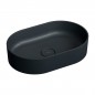OMNIRES OVO M+ UMYWALKA NABLATOWA 55X36 CM BLACK LAVA