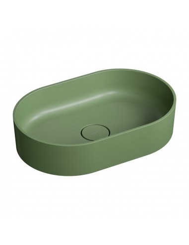 OMNIRES OVO M+ UMYWALKA NABLATOWA 55X36 CM OLIVE