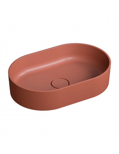 OMNIRES OVO M+ UMYWALKA NABLATOWA 55X36 CM TERRACOTTA OMNIRES OVO M+ UMYWALKA NABLATOWA 55X36 CM TERRACOTTA