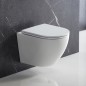 OMNIRES OTTAWA COMFORT MISKA WC PODWIESZANA BEZKOŁNIERZOWA Z DESKĄ WOLNOOPADAJĄCĄ 54X37 CM BIAŁA