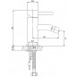 OMNIRES Y BATERIA BIDETOWA 15 CM CHROM Y1220STCR