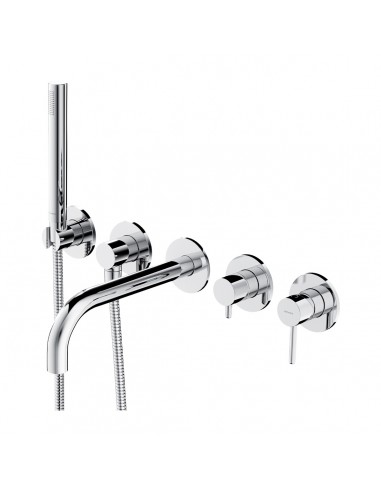 OMNIRES Y BATERIA WANNOWA 5-OTWOROWA PODTYNKOWA CHROM Y1237/1CR