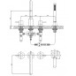 OMNIRES Y BATERIA WANNOWA 4-OTWOROWA CZARNA Y1232BL