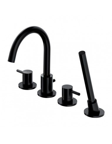OMNIRES Y BATERIA WANNOWA 4-OTWOROWA CZARNA Y1232BL