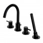 OMNIRES Y BATERIA WANNOWA 4-OTWOROWA CZARNA Y1232BL