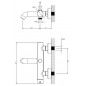 OMNIRES Y BATERIA WANNOWA Z ZESTAWEM PRYSZNICOWYM CZARNA Y1231BL