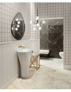 Tubądzin Timeless white listwa 2 7,4x32,8 Maciej Zień gat.1