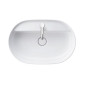 Duravit Luv umywalka nablatowa 60X40 cm z otworem na baterię biała 0380600000