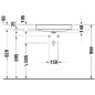 Duravit DuraSquare umywalka nablatowa 60X34,5 cm biała 2355600000