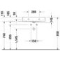 Duravit DuraSquare umywalka nablatowa 60X47 cm biała z otworem na baterię 2353600041