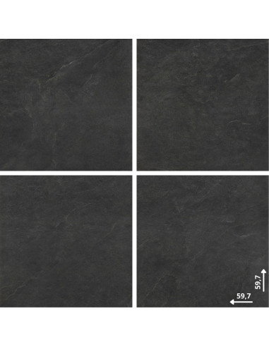 Ceramica Limone 2.0 Ash Black 59,7X59,7x2 gat.1