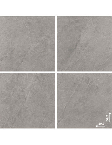 Ceramica Limone 2.0 Ash Silver 59,7X59,7x2 gat.1