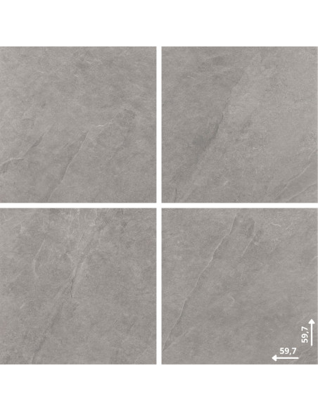 Ceramica Limone 2.0 Ash Silver 59,7X59,7x2 gat.1