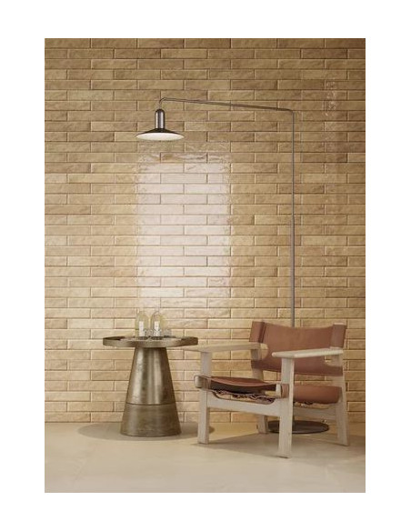 Paradyż Monpelli Beige mix cegiełka struktura połysk 6,5x29,8 gat.1