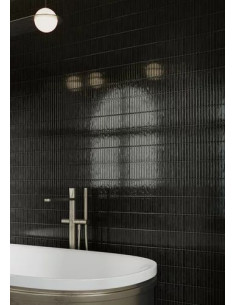 Paradyż Monpelli Black mix cegiełka struktura połysk 6,5x29,8 gat.1