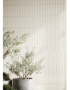 Paradyż Monpelli White cegiełka struktura wklęsła A połysk 6,5x29,8 gat.1