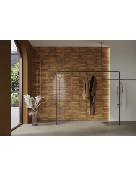 Paradyż Monpelli Ochra mix cegiełka struktura połysk 6,5x29,8 gat.1