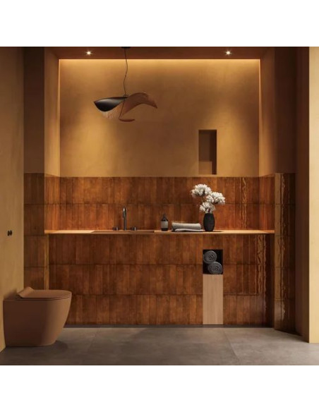 Paradyż Monpelli Terra mix cegiełka struktura połysk 6,5x29,8 gat.1