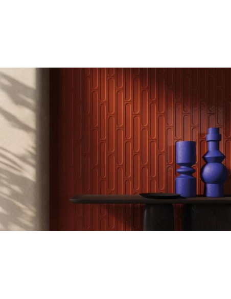 Paradyż Monpelli Wine cegiełka struktura wklęsła A połysk 6,5x29,8 gat.1