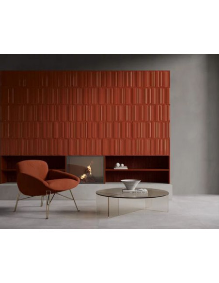 Paradyż Monpelli Wine cegiełka struktura połysk 6,5x29,8 gat.1