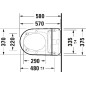 Duravit SensoWash D-Neo toaleta myjąca 58x37,5cm z deską biały komplet 654000012004300