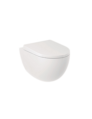 Kludi Resa D Zestaw miska WC 52x36.5 z deską biały komplet 24WCSET43