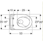 Geberit Icon TurboFlush zestaw miska WC 53x35,5 z deską biały komplet  503.046.00.1