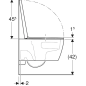 Geberit Icon TurboFlush zestaw miska WC 53x35,5 z deską biały komplet  503.046.00.1