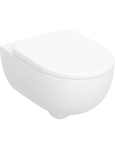 Geberit Selnova Zestaw miska WC Rimfree wisząca, lejowa z ukrytmi mocowaniami i z deską sedesową 502.793.00.1