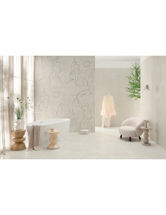 Tubądzin Teri ivory sat STR 119,8x119,8 Gat.1