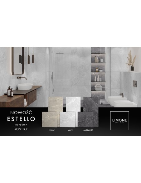CERAMICA LIMONE ESTELLO GREY 59,7X59,7 GAT.1